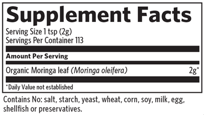 Moringa Powder 113 Servings