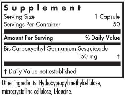 Organo-Germanium Ge-132 50 Capsules