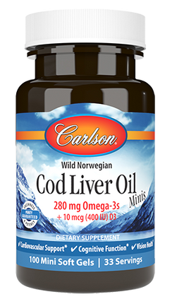 Cod Liver Oil Minis 100 Softgels
