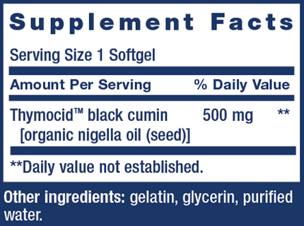 Black Cumin Seed Oil 60 Softgels