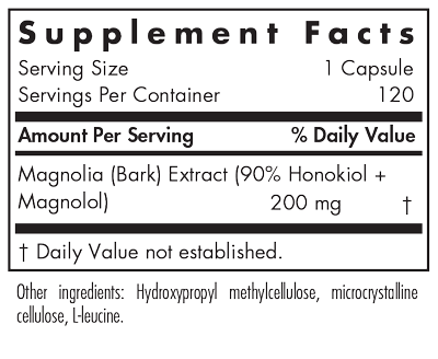 Magnolia Extract 120 Capsules