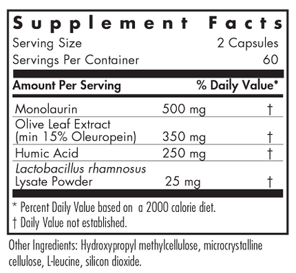 Humic-Monolaurin Complex 120 Capsules