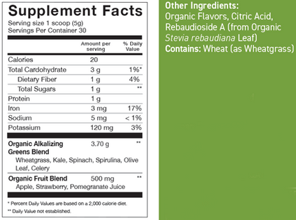 HeartGreens Green Apple 30 Servings
