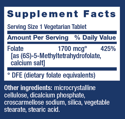 Optimized Folate L-Methylfolate 100 Tablets