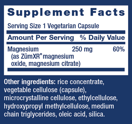 Extend-Release Magnesium 60 Capsules