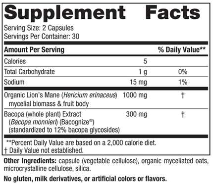 Cognition Mushroom Complex 60 Capsules