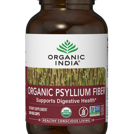 Organic Psyllium Fiber 180 Capsules