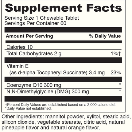 COQ10 - DMG 300/300 Orange 60 Tablets