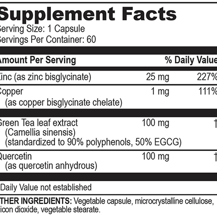 Brain Basics Opti Zinc Plus 60 Tablets
