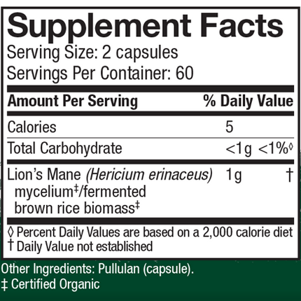 Lion's Mane 120 Capsules
