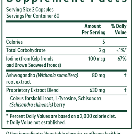 Thyroid Formula 120 Capsules
