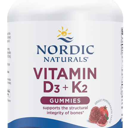 Vitamin D3+K2 Gummies Pomegranate 60 Gummies