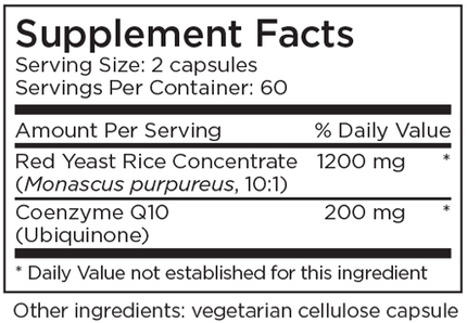 Red Yeast Rice with CoQ10 120 Capsules