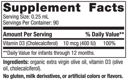 Baby's Vitamin D3 Liquid 0.76 fl oz