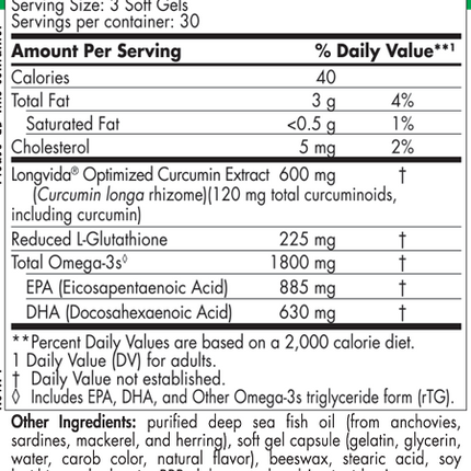 ProOmega Curcumin 90 Softgels