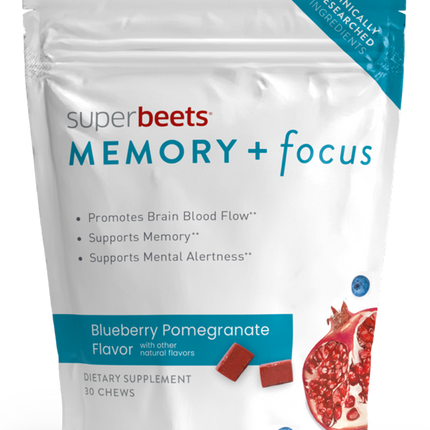 SuperBeets Memory + Focus 30 Chews