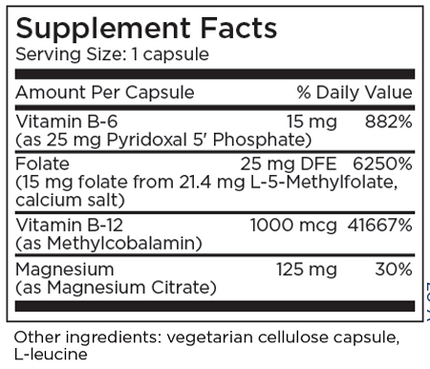 L-Methylfolate 15 mg + Cofactors 30 Capsules