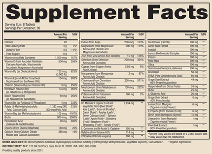 Whole-Food Complex with added multivitamin 240tabs