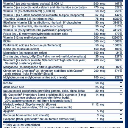 Two-Per-Day Multivitamin 120 Capsules