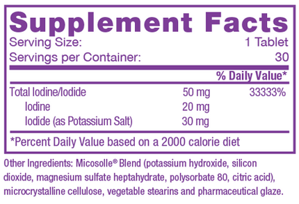 Iodoral IOD-50 30 Tablets