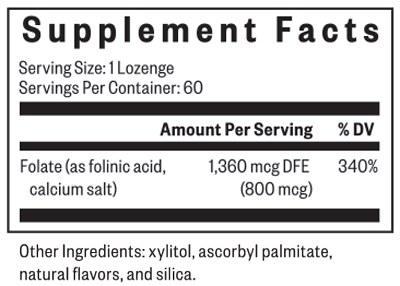 Folinic Acid 60 Lozenges