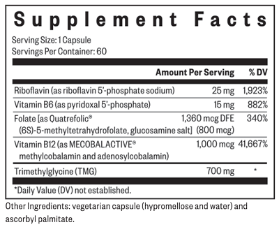 Homocysteine Nutrients 60 Capsules