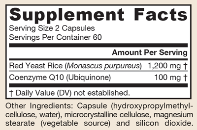 Red Yeast Rice + CoQ10 120 Capsules
