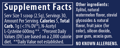 NAC Powder Watermelon 30 Servings