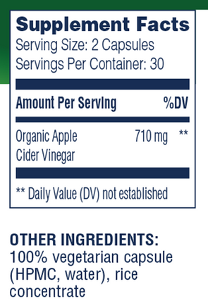 Apple Cider Vinegar 60 Capsules