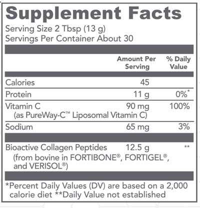 Bioactive Collagen Complex Daily Foundational Support 30 Servings