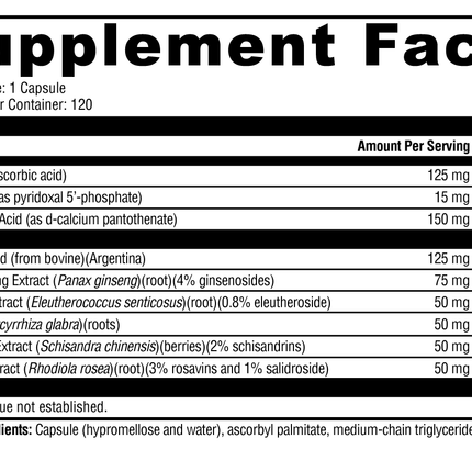 Adrenaliv® 120 Capsules