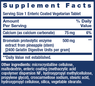 Bromelain 500 mg 60 Tablets