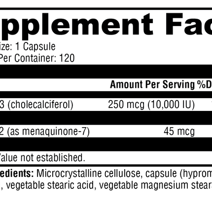 K2-D3 10,000 120 Capsules
