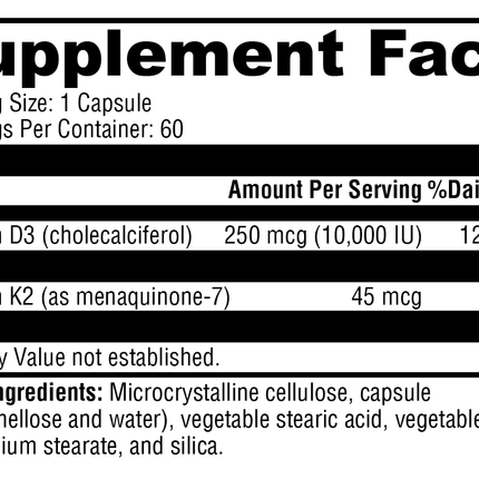 K2-D3 10,000 60 Capsules