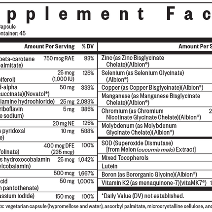 Multivitamin One MF 45 Capsules