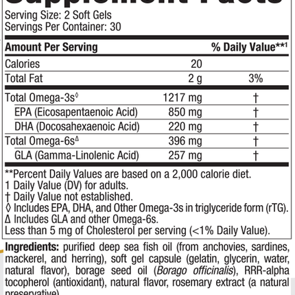 ProEPA with Concentrated GLA 60 Softgels