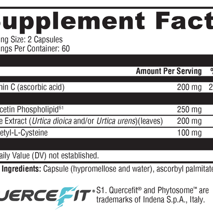 Quercetin 20× Plus 60 Capsules