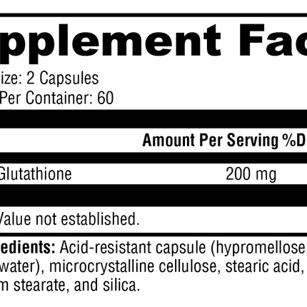 S-Acetyl Glutathione 120 Capsules