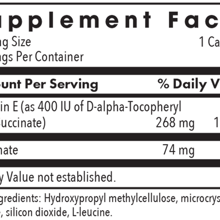 Vitamin E Succinate 100 Capsules