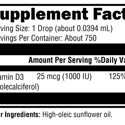 D3 Liquid 1 fl oz