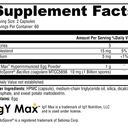 ProbioMax® IG 26 DF 120 Capsules