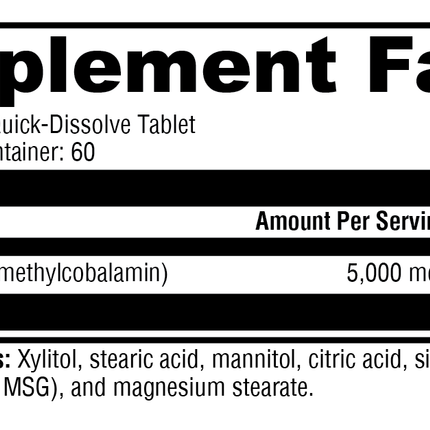 Methylcobalamin 60 Tablets