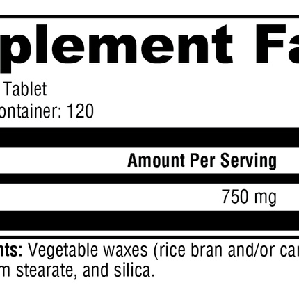 NiaVasc™ 750 120 Tablets