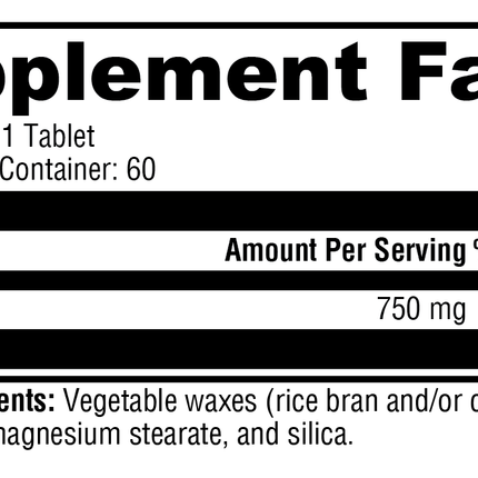 NiaVasc™ 750 60 Tablets