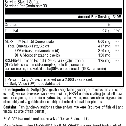 Omega MonoPure® Curcumin EC 30 Softgels