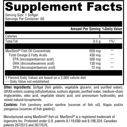 Omega MonoPure® 650 EC 60 Softgels